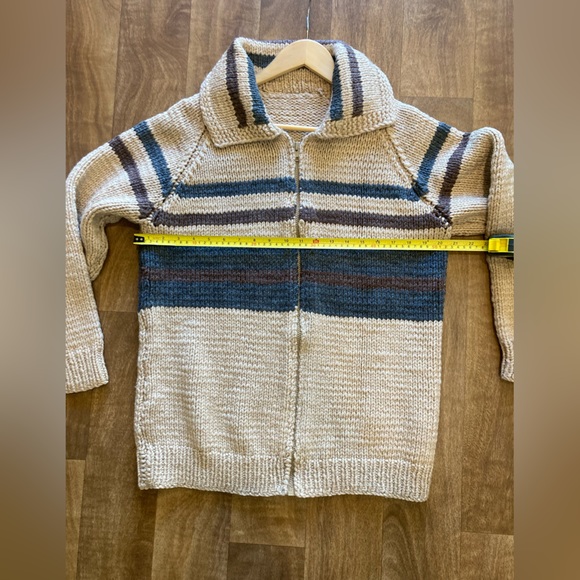 Handmade Knit Cardigan Sweater - Picture 3 of 6